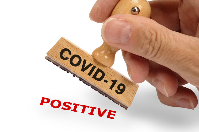COVID stamp Positive